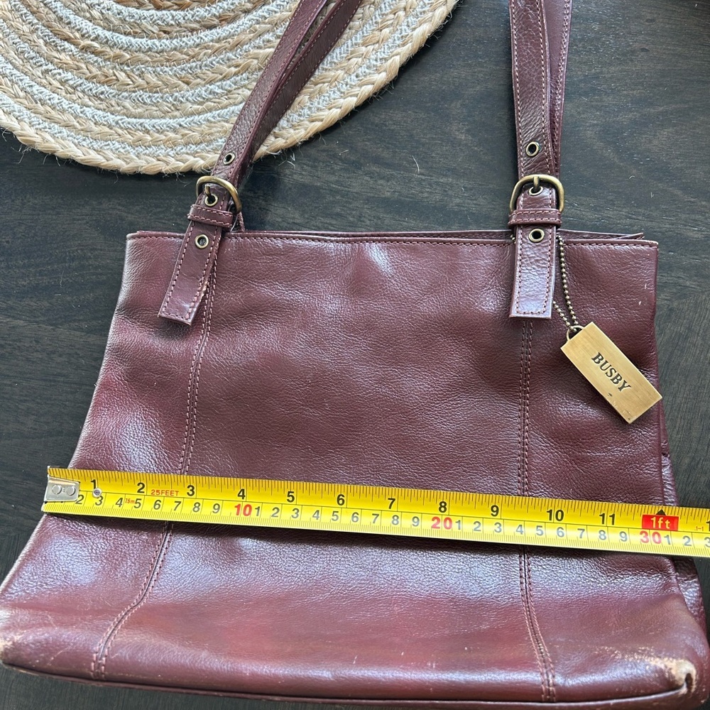 Authentic VINTAGE BUSBY & FOX Leather Purse - Picture 7 of 8